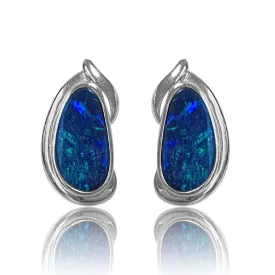 14kt White Gold Opal earrings