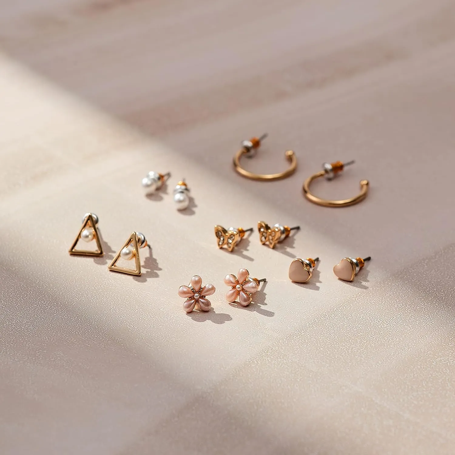 Aboutdaisy 12 Pairs Acrylic Stud Set Earrings for Women, Diverse Colorful Hypoallergenic Fashion Jewelry for Special Moments Christmas Valentines Mother's day Gift