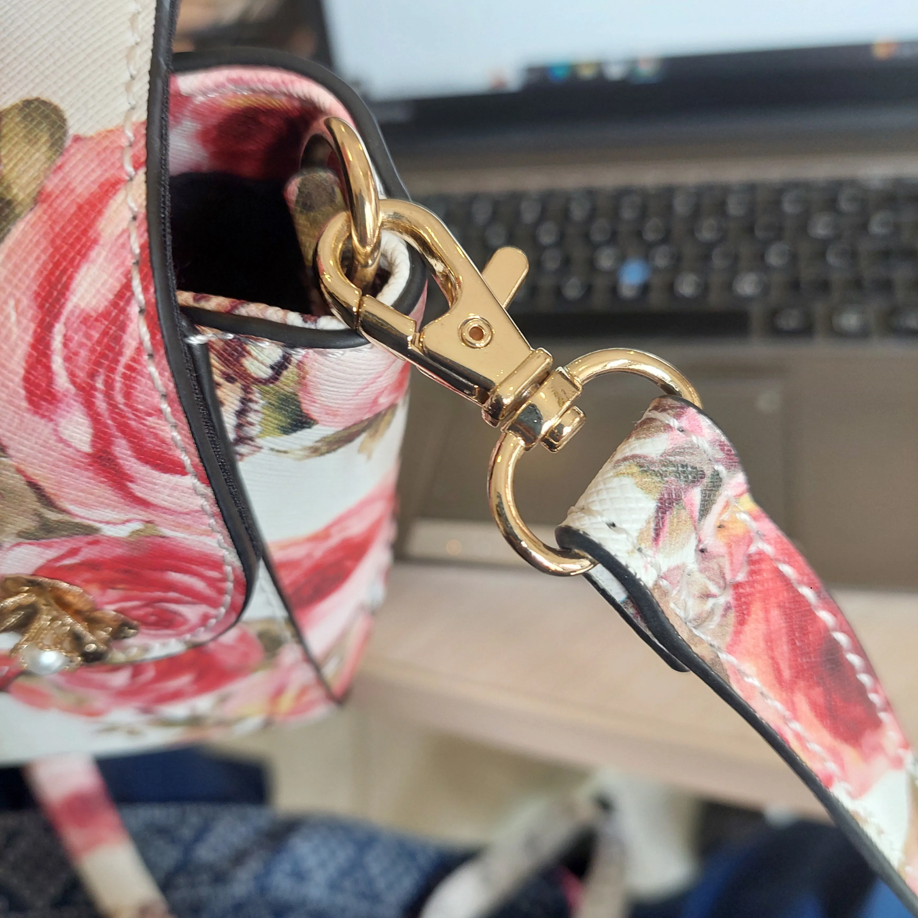 ALDO Floral Printed Embellished Crossbody Bag | Gently Used |