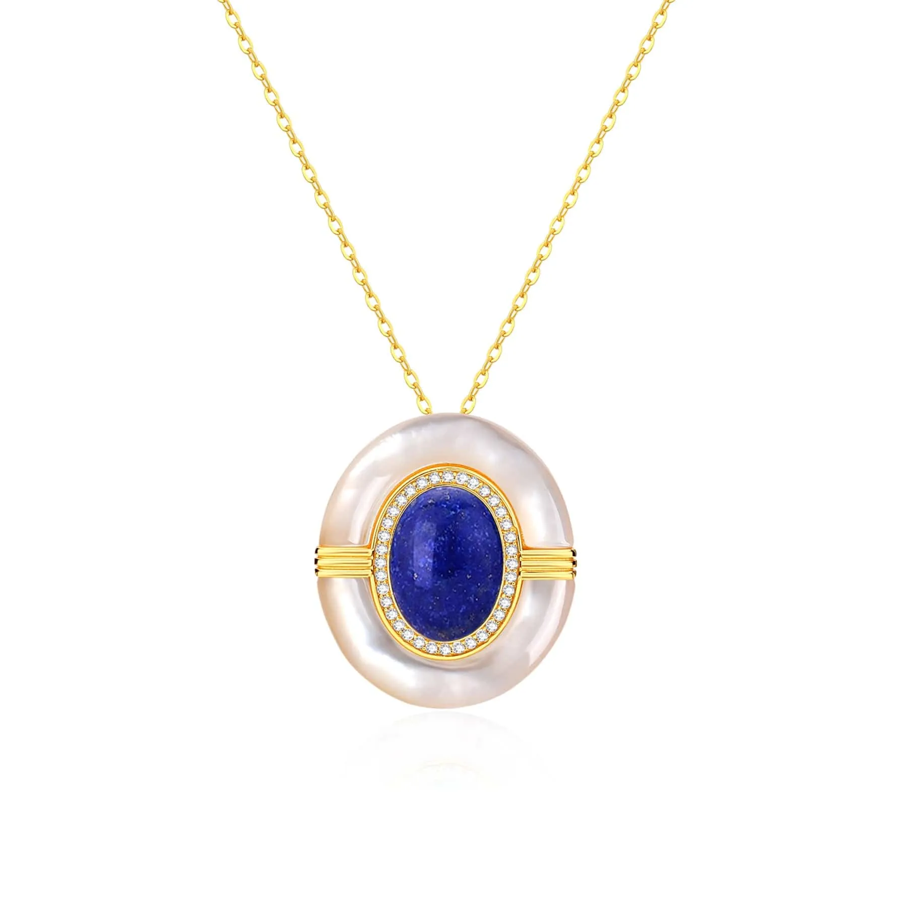 Blue Lapis Lazuli Mother Of Pearls Earrings, Necklace, Ring( Purchase individually)