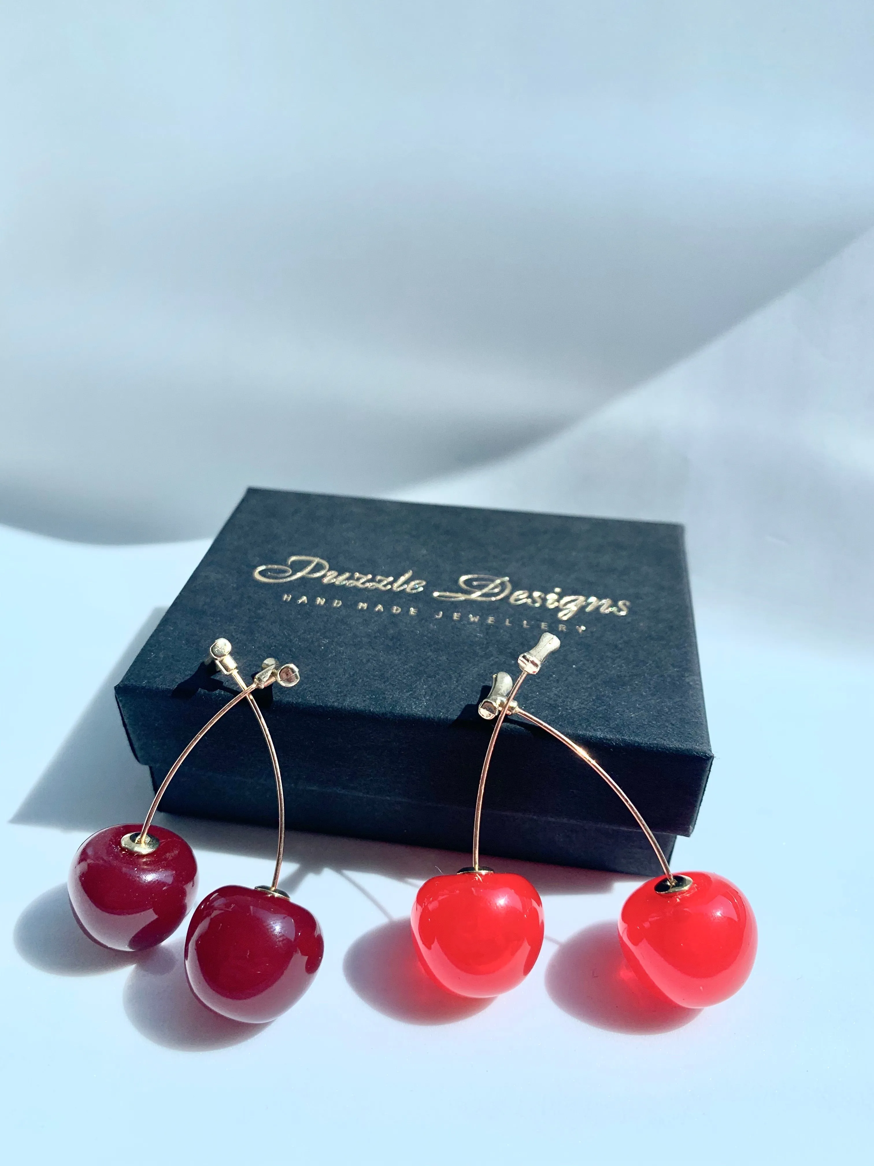 Cherry Drop Earrings