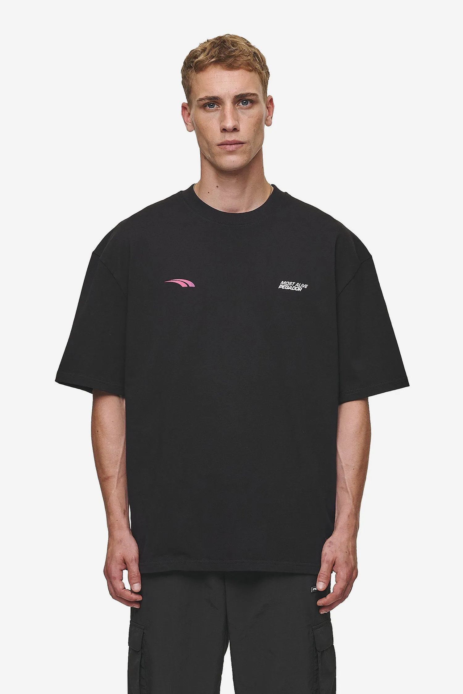 Clayton Oversized Tee Washed Black
