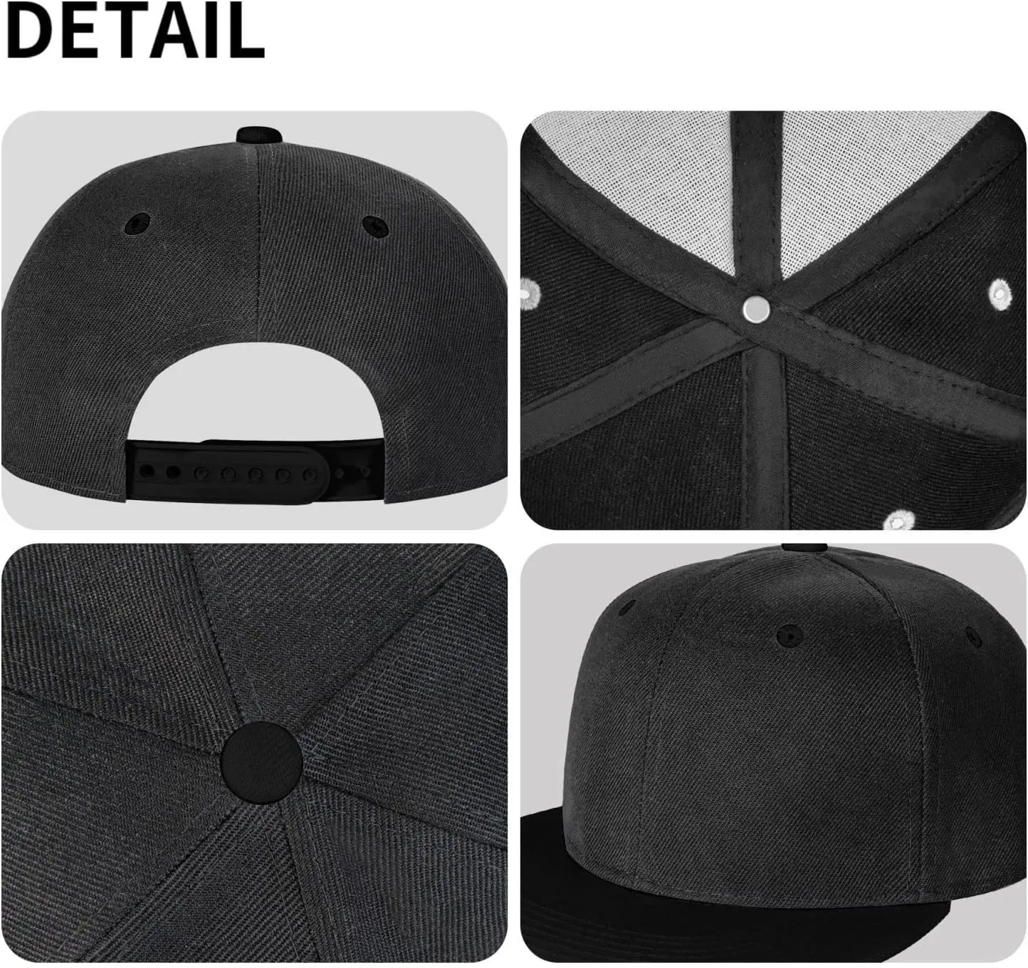 Diamond Snapback Hat Flat Bill Hat Baseball Cap for Men Women Flat Brim Hats