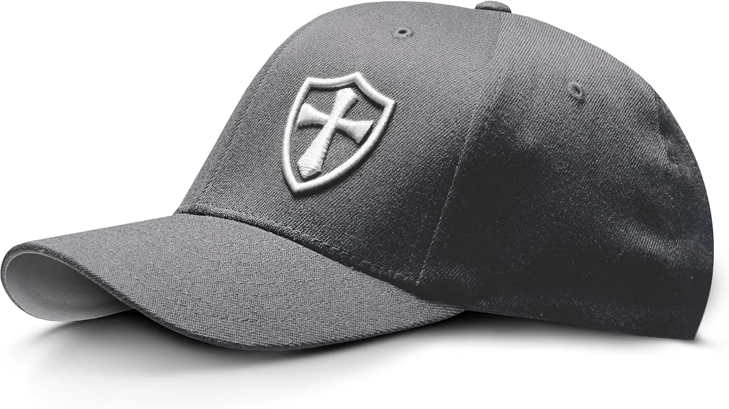 Dion Wear Crusader Baseball Cap for Men, Mid Profile Stretch Fitted