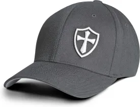 Dion Wear Crusader Baseball Cap for Men, Mid Profile Stretch Fitted