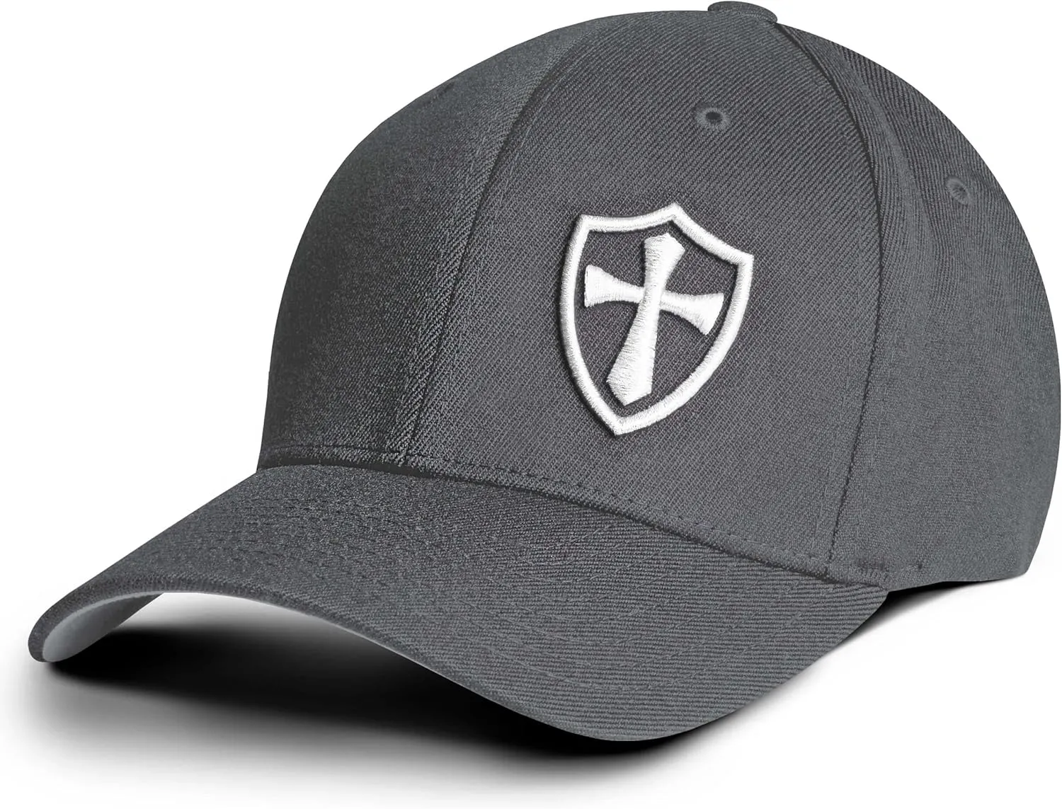 Dion Wear Crusader Baseball Cap for Men, Mid Profile Stretch Fitted