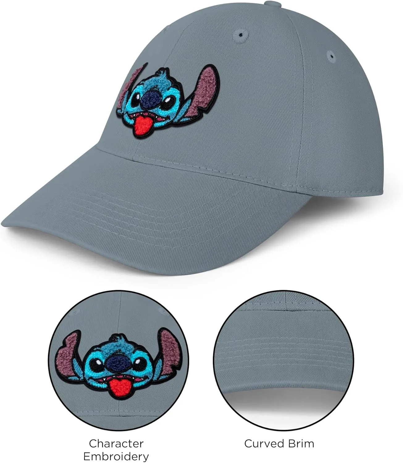 Disney Adult Baseball Cap, Lilo & Stitch Adjustable Dad Hat
