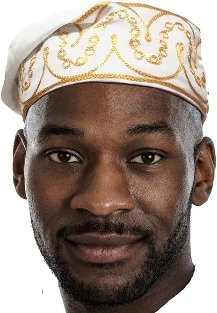 Dupsie's Adebo African Kufi Hat with Embroidery