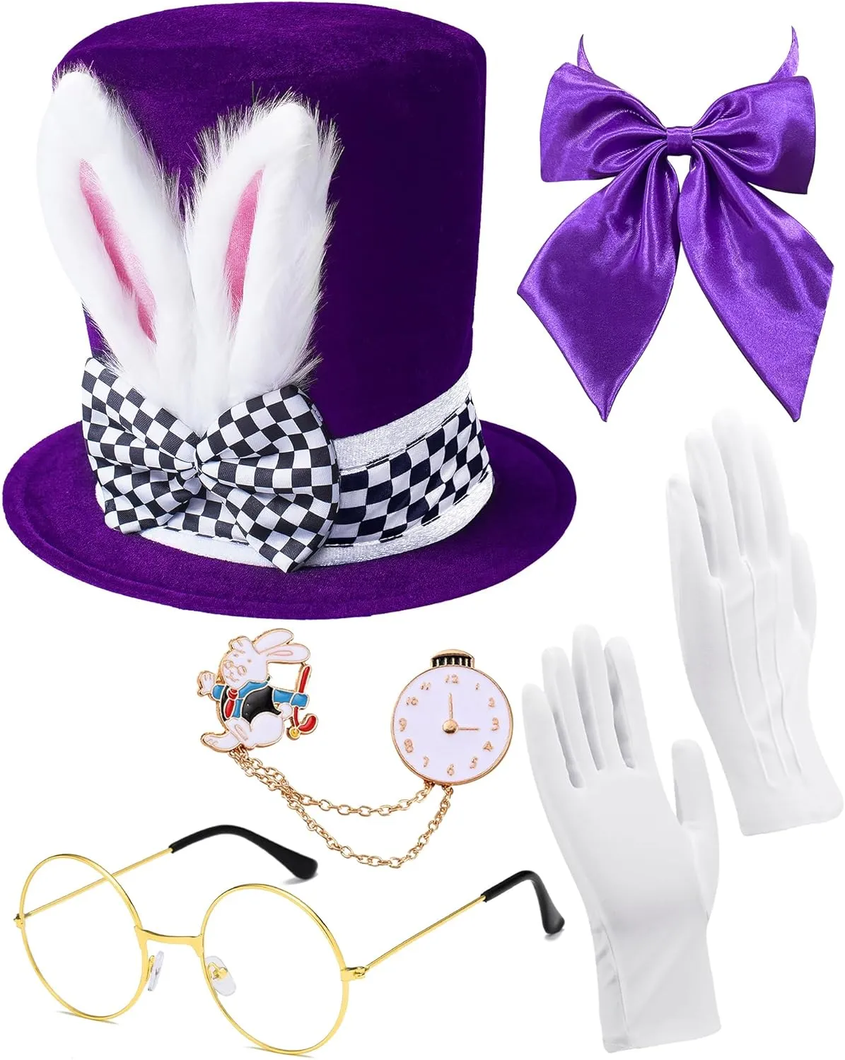 Easter Bunny Hat Mad Hatter for Halloween Easter Cosplay