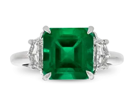 Emerald Cut Emerald Ring, 3.40 Carats