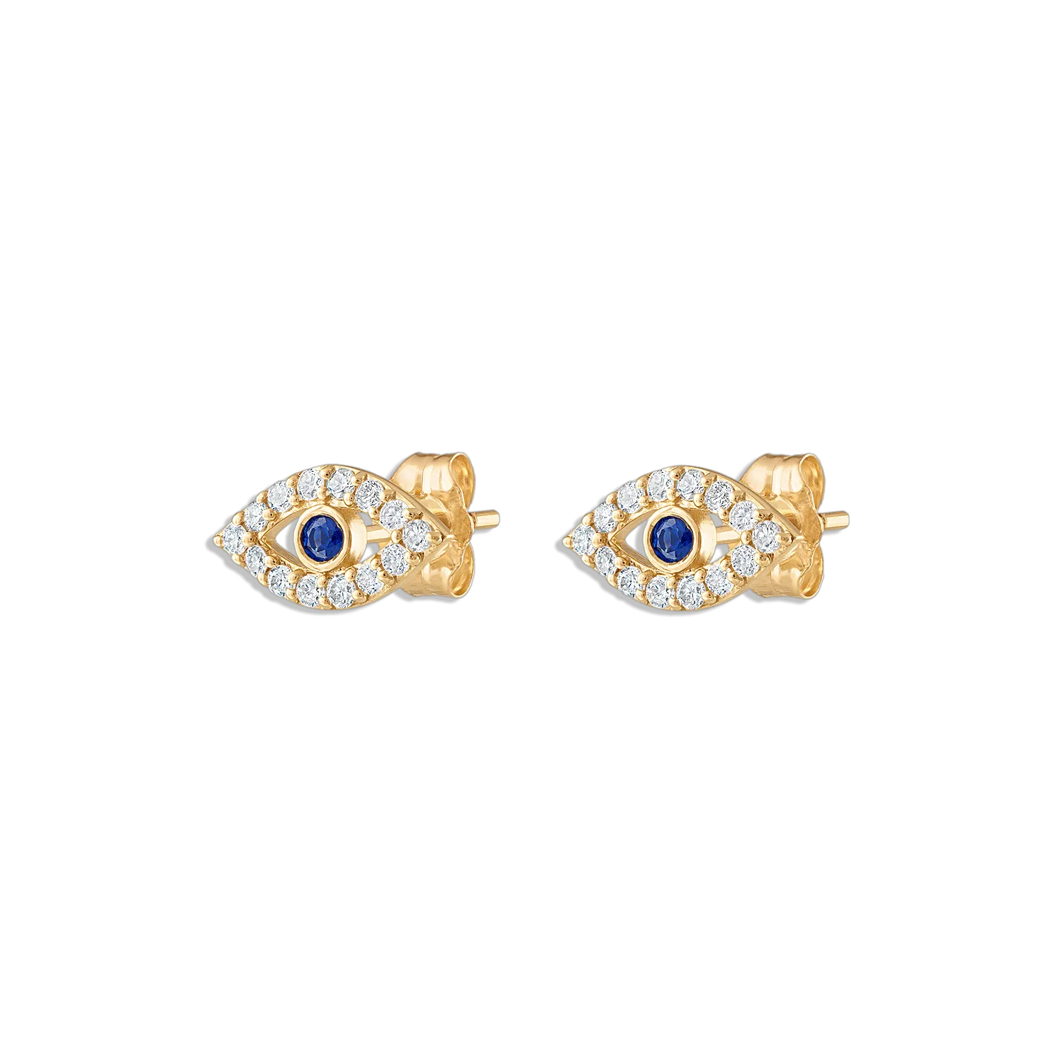 Evil Eye Diamond Stud
