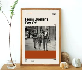 Ferris Bueller's Minimalist Movie Poster