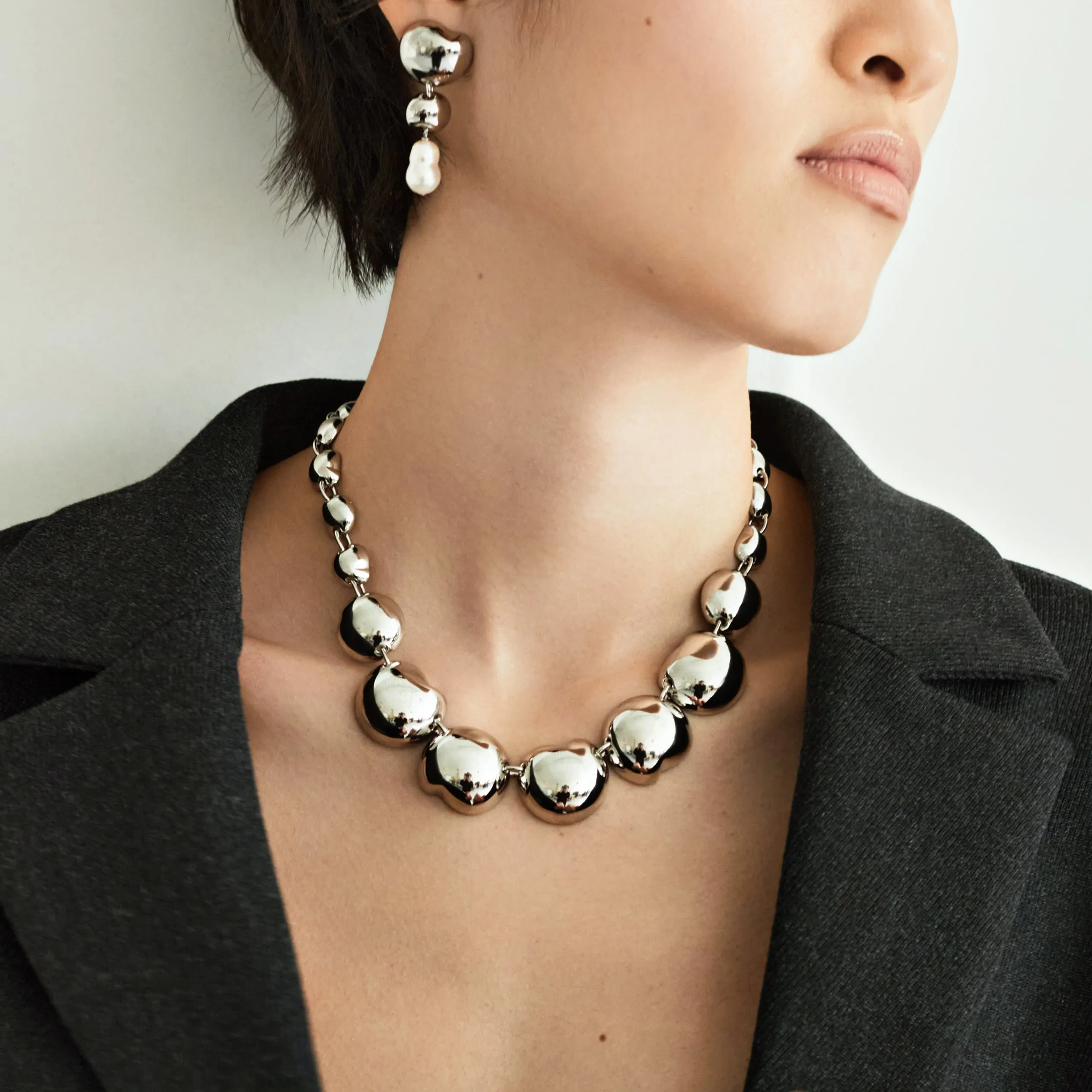 Franca Pearl Drops - Silver