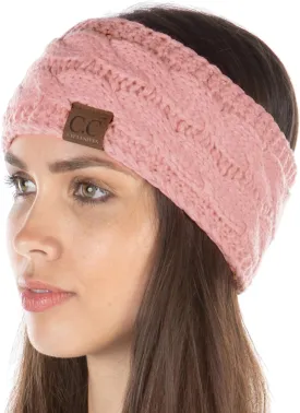 Funky Junque Women's Cozy Stretch Knit Headband Ear Warmer - Solid Colors, Confetti Knits, Crochet Styles