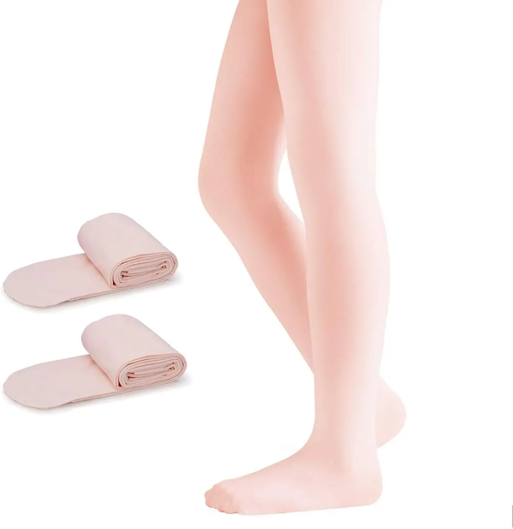 Girls' Ultra Soft Pro Dance Tights Ballet Footed Daily Student Tights (Toddler/Little Kid/Big Kid)