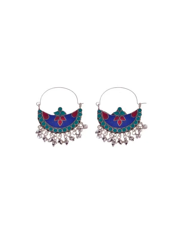 Giveaway Blue Chandbali Earring