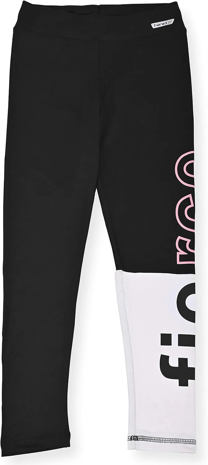 Hind 4-Piece Girls Athletic Leggings and Long Sleeve Workout Hoodie Tops Set, Fashion Active Clothes for Girls