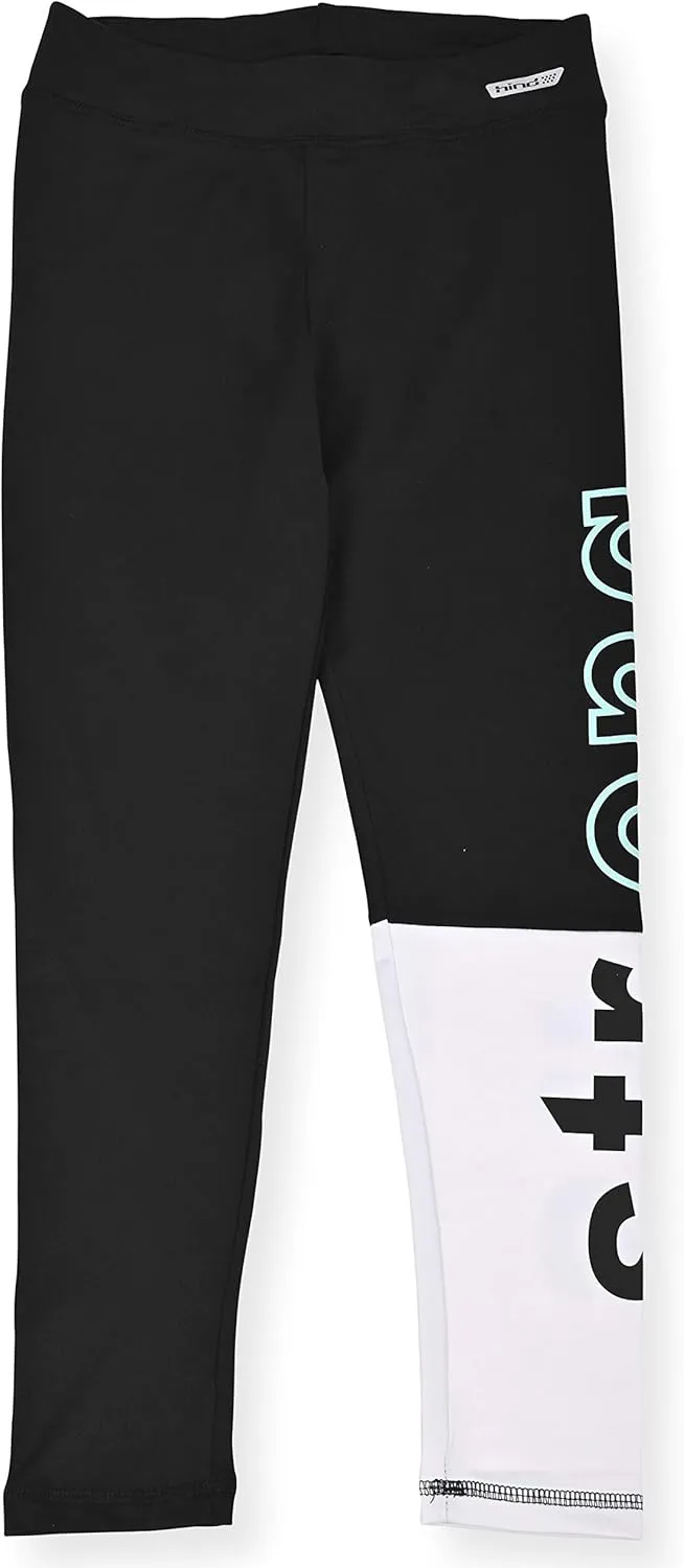 Hind 4-Piece Girls Athletic Leggings and Long Sleeve Workout Hoodie Tops Set, Fashion Active Clothes for Girls