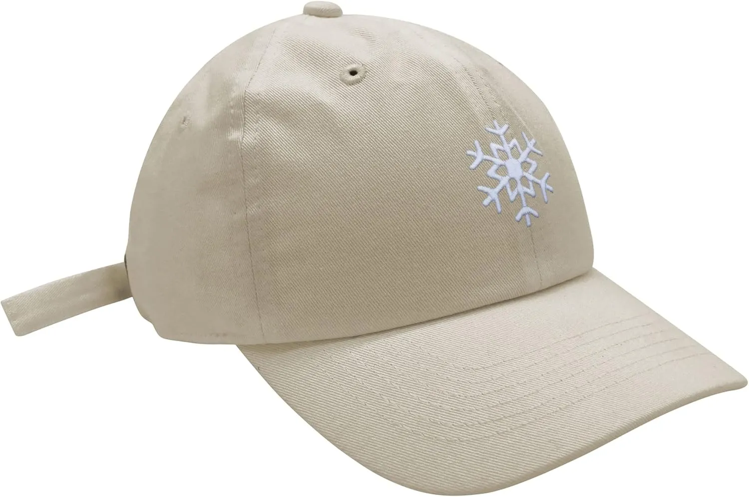 JPAK Snowflake Baseball Cap Embroidered Cotton Dad Hat -