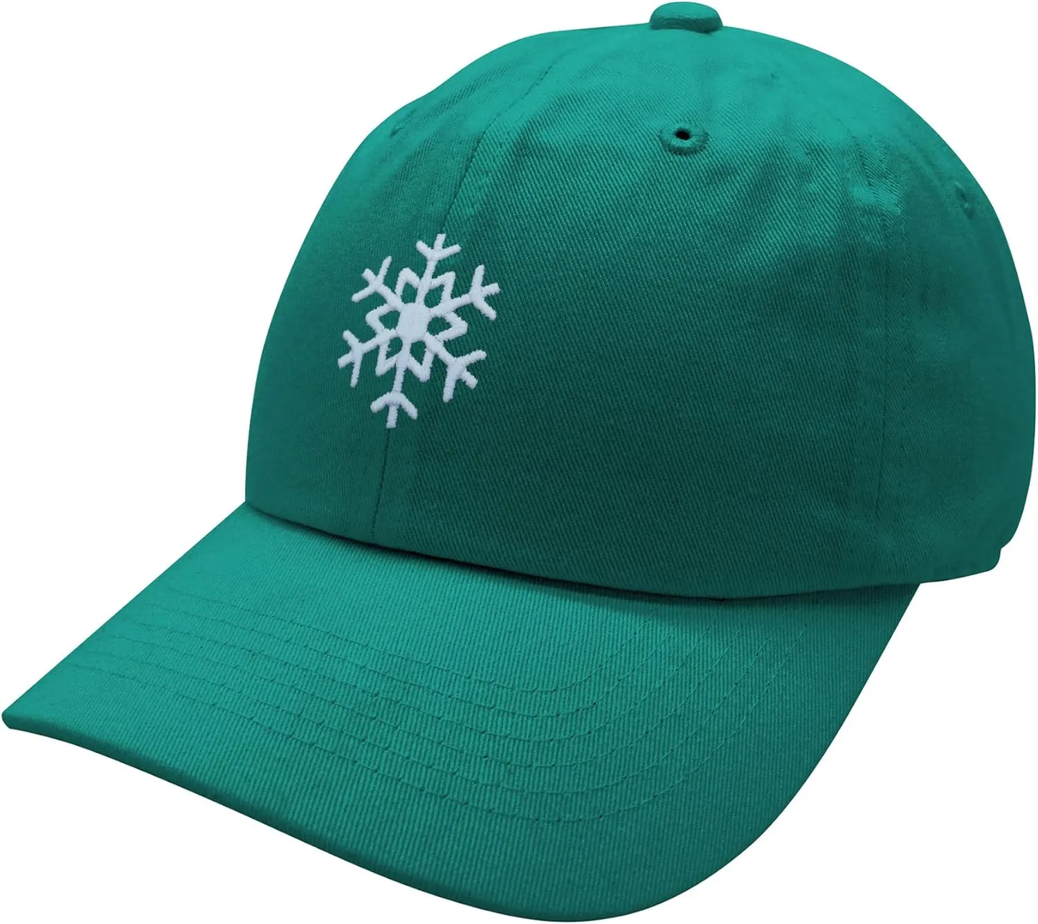 JPAK Snowflake Baseball Cap Embroidered Cotton Dad Hat -