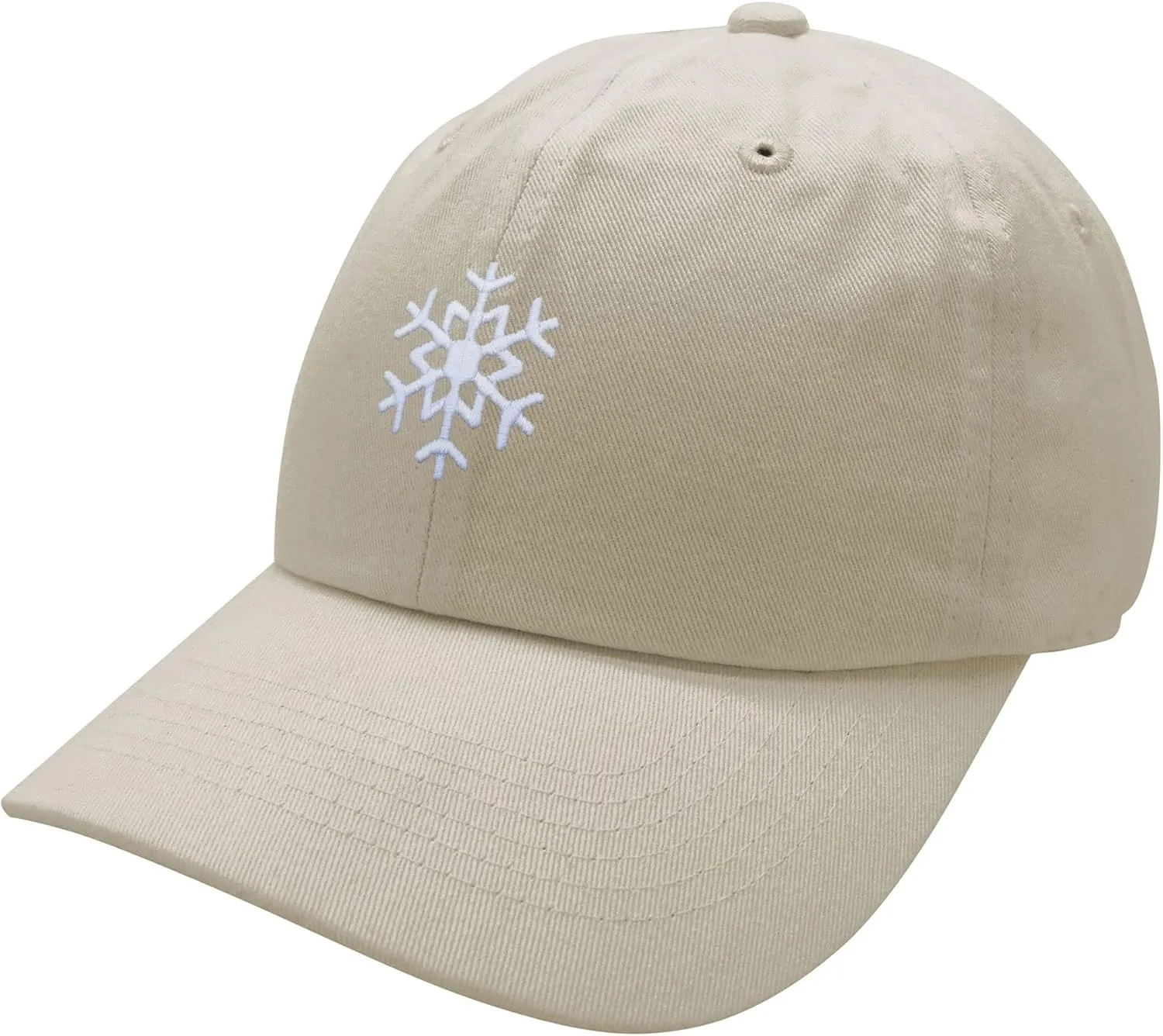 JPAK Snowflake Baseball Cap Embroidered Cotton Dad Hat -