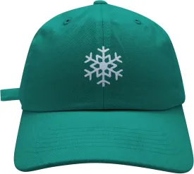 JPAK Snowflake Baseball Cap Embroidered Cotton Dad Hat -