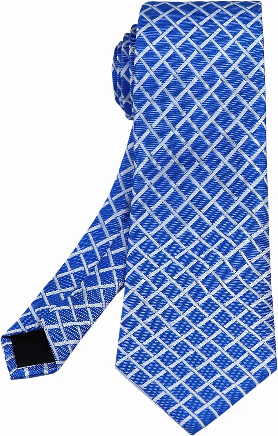 Kihatwin Men's Gingham Check Stripe Ties Pattern Business Formal Designer Neckties 3.15"