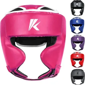 Kruzak Unisex Boxing Headgears - MMA Training, Adjustable Padded, Kara,Muay Thai Headgear, Kickboxing, Sparring, Martial Arts, Karate, Taekwondo MMA Body Equipment