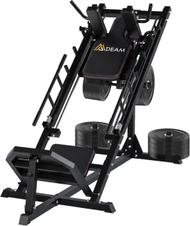 Mdeam Leg Press Hack Squat Machine,Leg Press Machine with Linear Bearing 45-Degree Hack Squat Machine for Gym Home Lower Body Strength Training for Quads, Hamstring, Glutes, Calves