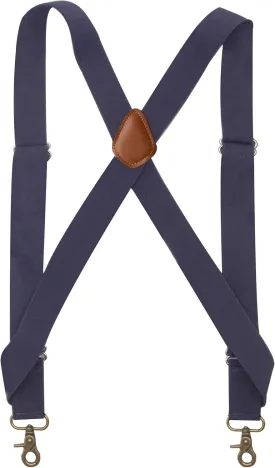 Men's Suspender Heavy Duty 2 Hooks Suspenders for Men 1.4 Inch Side Hook Adjustable Belt Loops for Big and Tall Men
