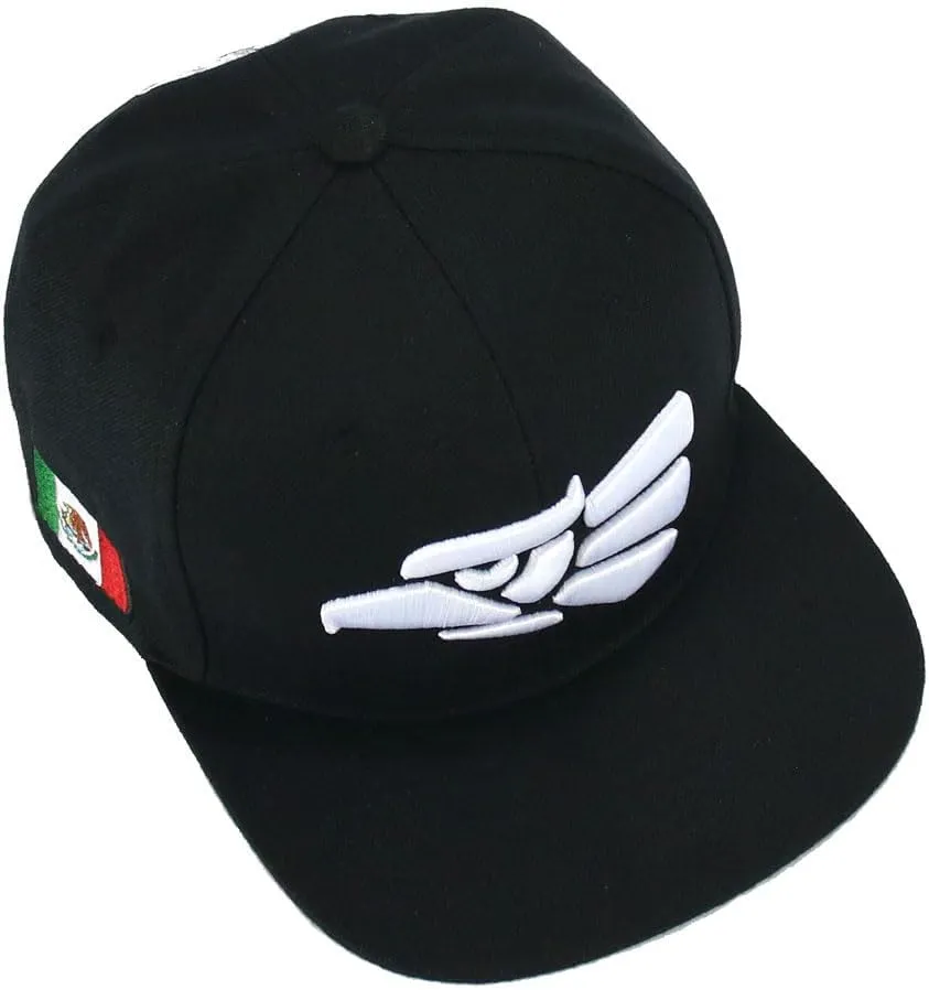 Mexican Mexico Hat Hecho En Mexico Eagle Aguila Embroidered Adjustable Snapback Flat Bill Baseball Cap