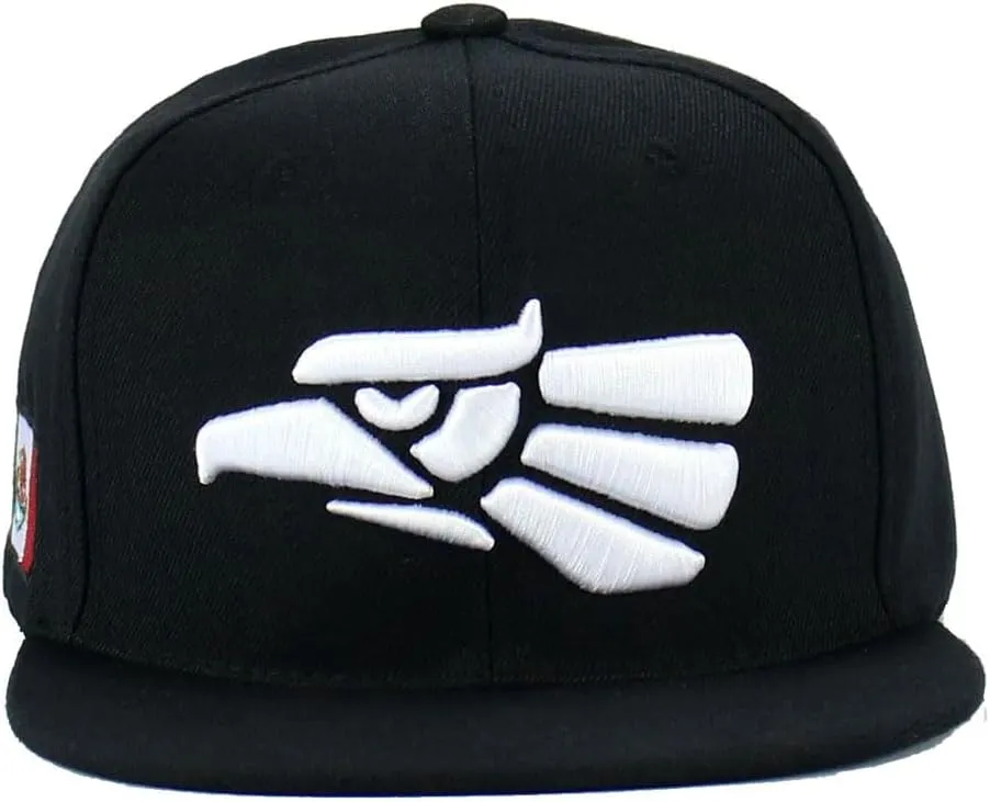 Mexican Mexico Hat Hecho En Mexico Eagle Aguila Embroidered Adjustable Snapback Flat Bill Baseball Cap