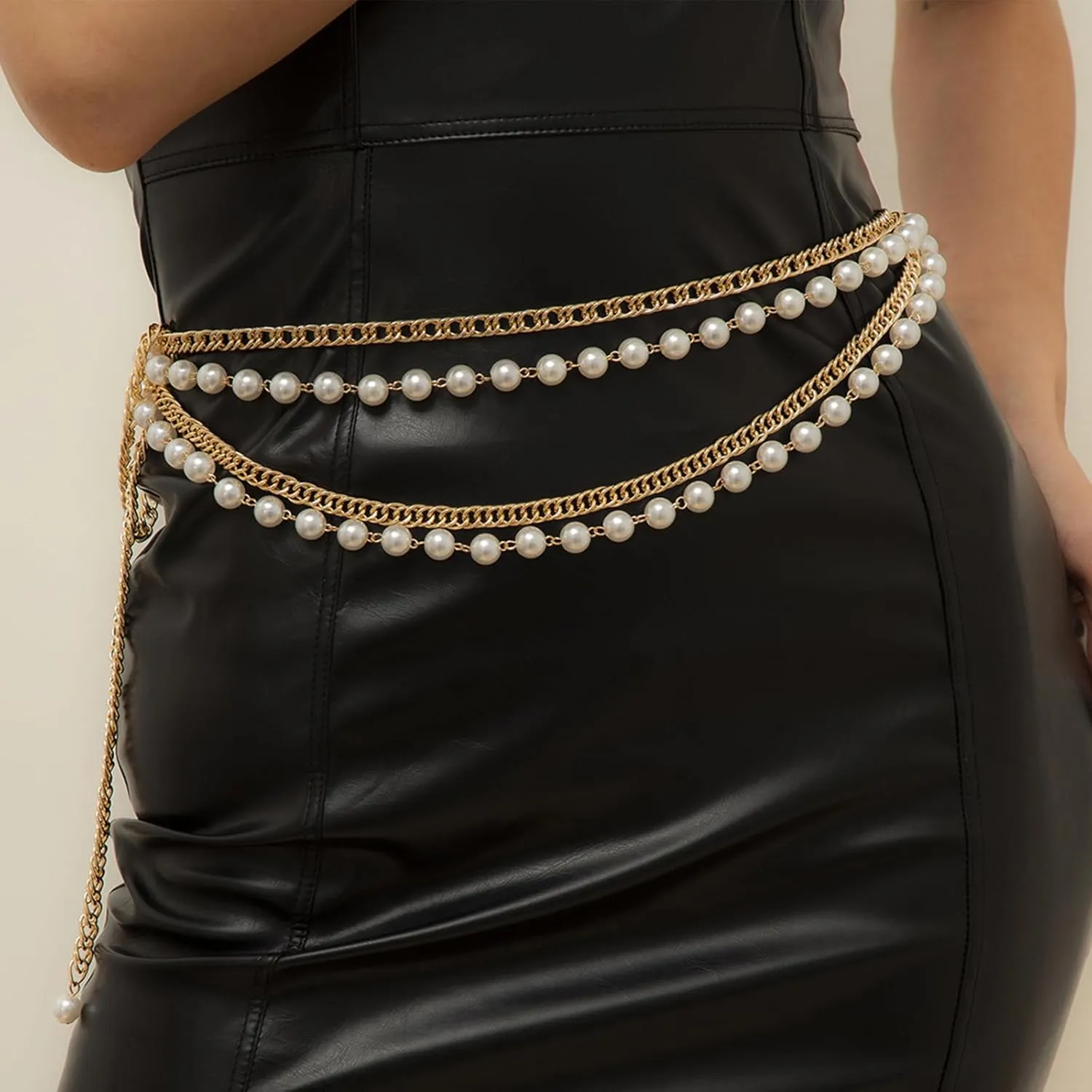 MODRSA Chain Belt Chain Silver Chain Belt Gold Chain Belt with Chain Sunflower Butterfly Waist Chain Belt Plus Size Long