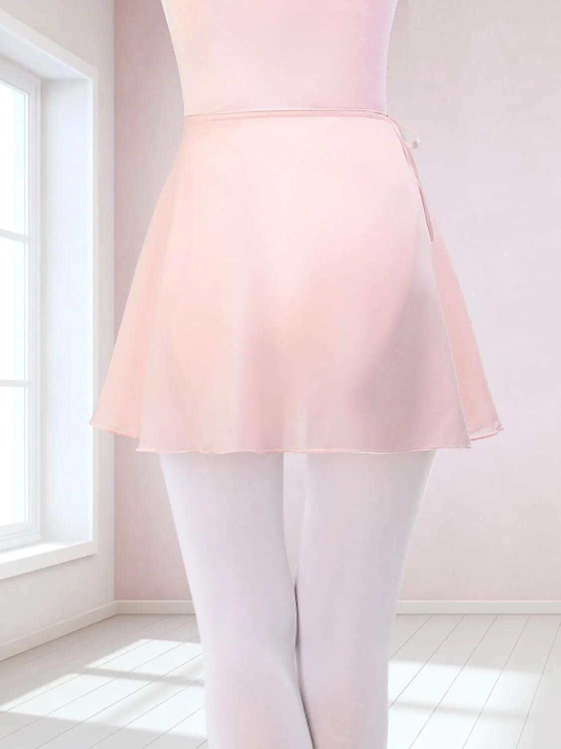 Soudittur Ballet Wrap Skirts Chiffon Dance Skirt for Toddler/Girls/Women