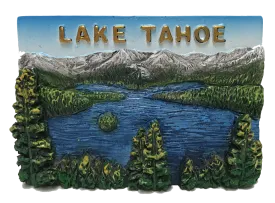 Souvenir Magnet Emerald Bay 3D Resin Lake Tahoe