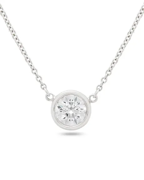 Tiffany & Co. Classic Diamond Solitaire Pendant 0.60ct