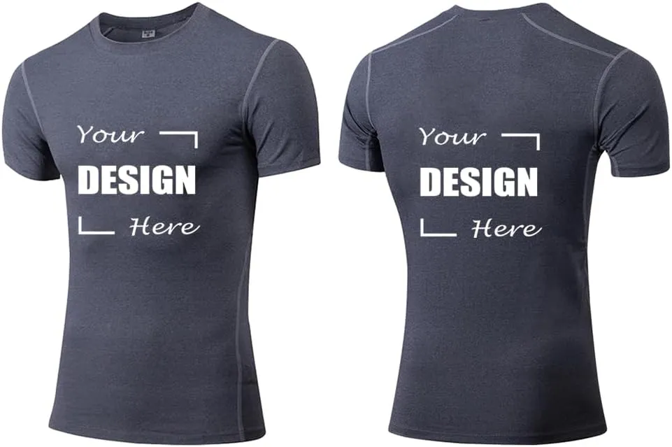 TopTie Custom Compression Base Layer Short Sleeve Personalized Men's Sublimation Clothing