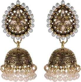 Vintage Bell Tassel Earring Indian Jhumka Earrings Handmade Boho & Hippie Ethnic Jewelry Bollywood Antique Traditional Jhumki Earrings