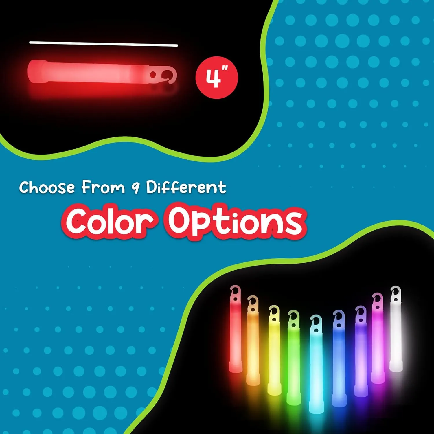 Windy City Novelties - 50 Pack - 4" Premium Glow Sticks