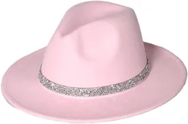 Women Fedora Hats with Diamond Band Fashion Wedding Party Jazz Cap Unisex Church Hat Bucket Hats
