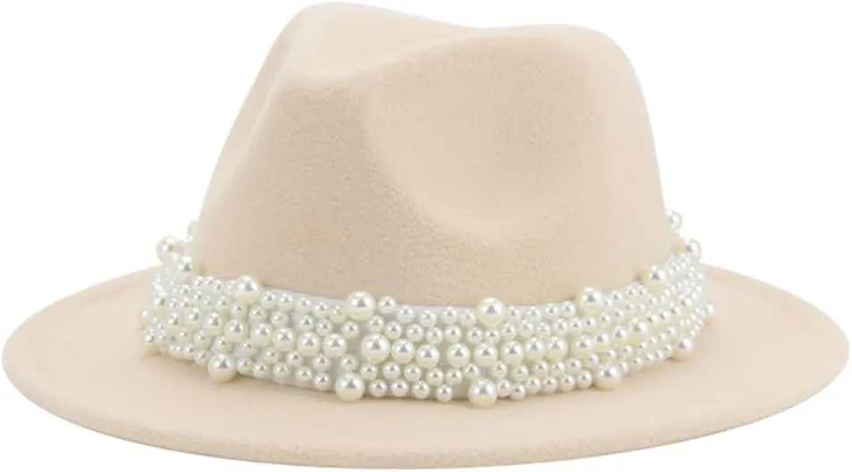 Womens Hats Classic Fedora Hats for Men Pearl Luxury Winter Hat
